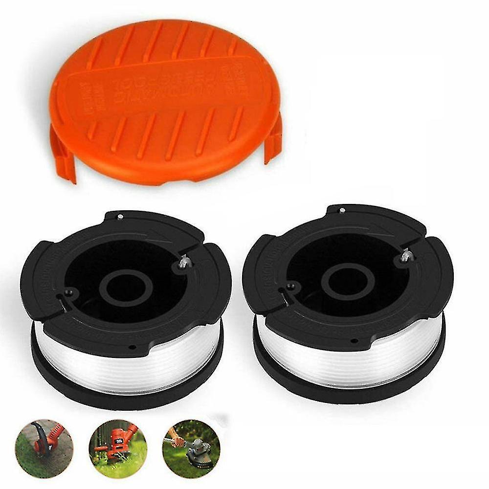 Bba Orange Strimmer Cover Cap + Spool And Line For Black  Decker Glc3630l Glc3630l20 Garden String Trimmer Lawn Mower Parts