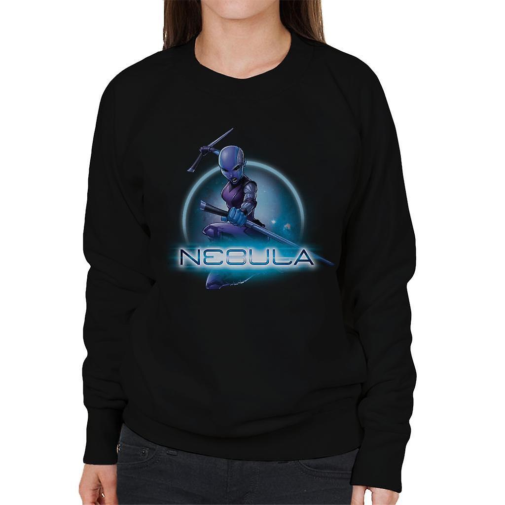 Marvel Guardians Of The Galaxy Nebula Batons Pose Women's Sweatshirt Black XX-Large