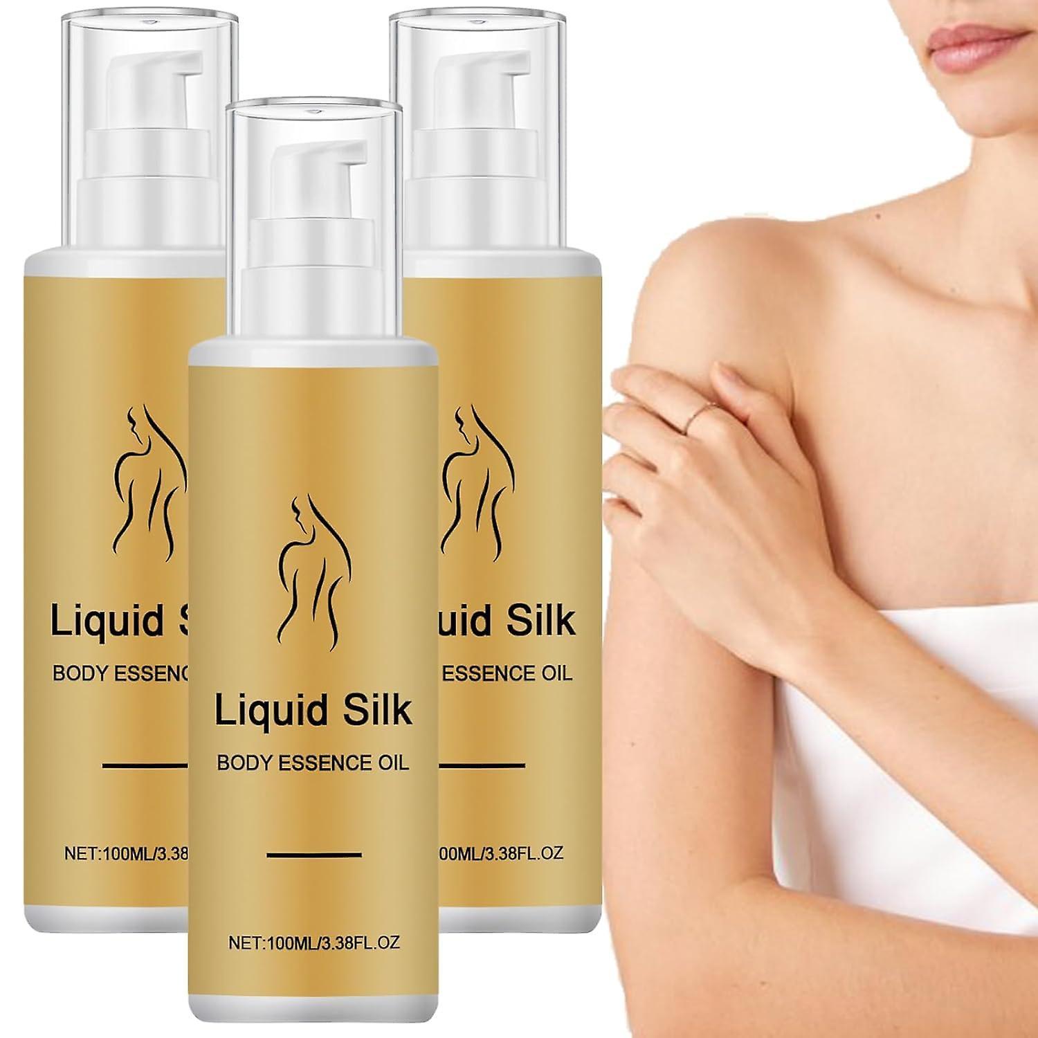 Frusde Liquid Silk Body Oil,  Liquid Silk Body Essence Oil, Liquid Silk Multi-Tasking & Smoothing Oil, Liquid Silk Moisturizing Oil For Body And Ha...