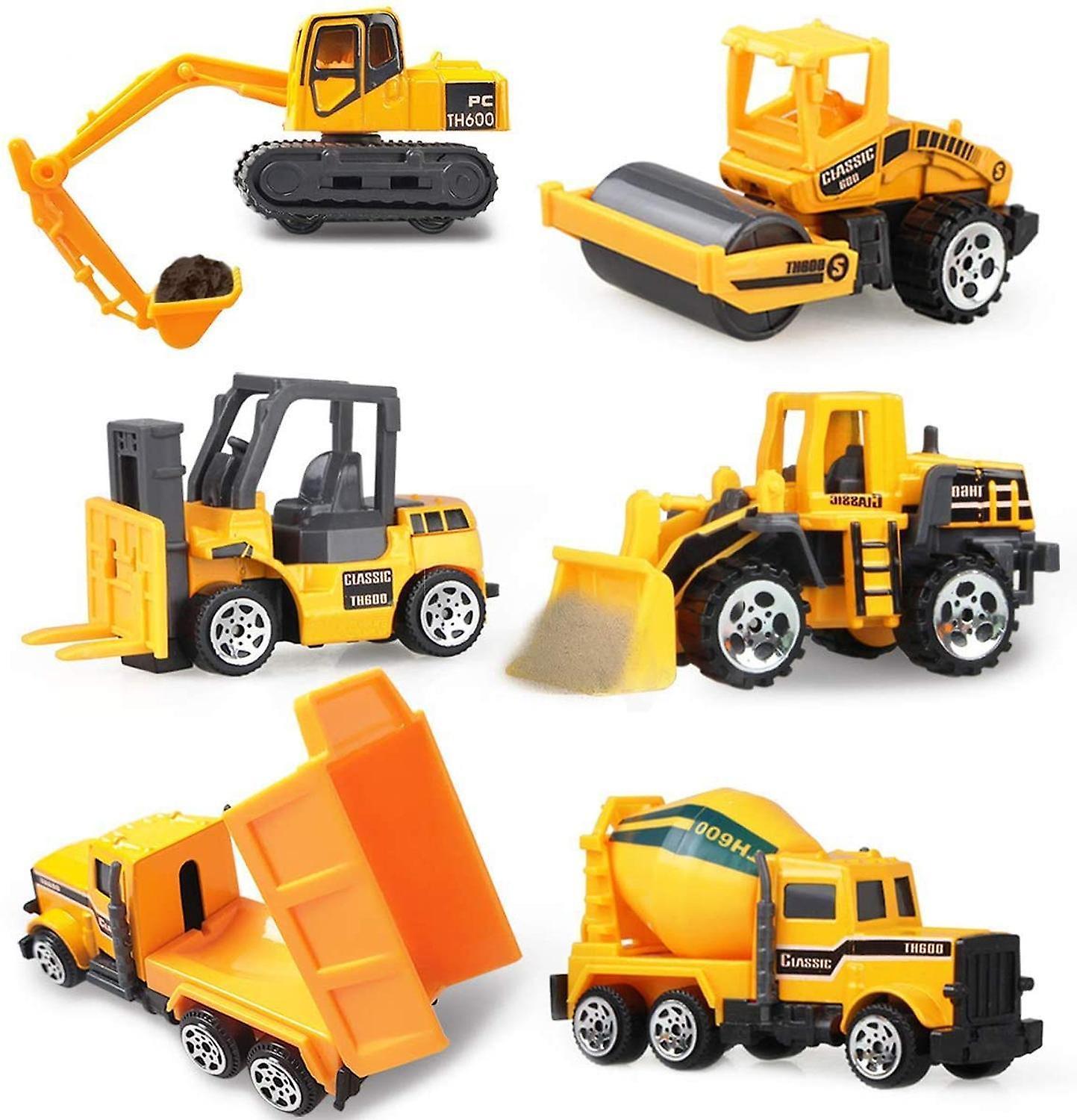 Slowmoose Mini Diecast Alloy Car 2 In1 Model Engineering Vehicles Carrier Truck With Yellow A