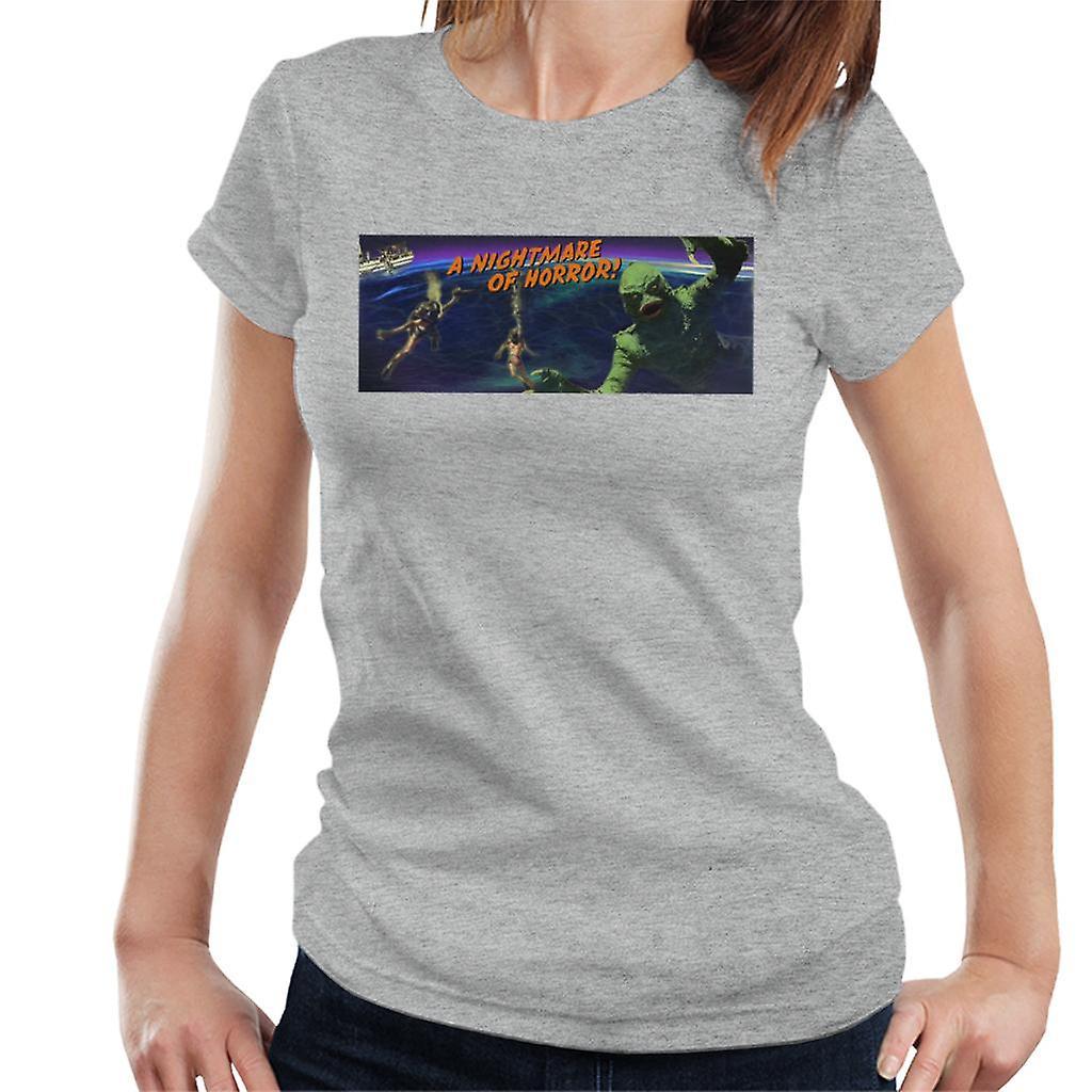 Creature From The Black Lagoon Nightmare Horror Women's T-Shirt Heather Grey XX-Large