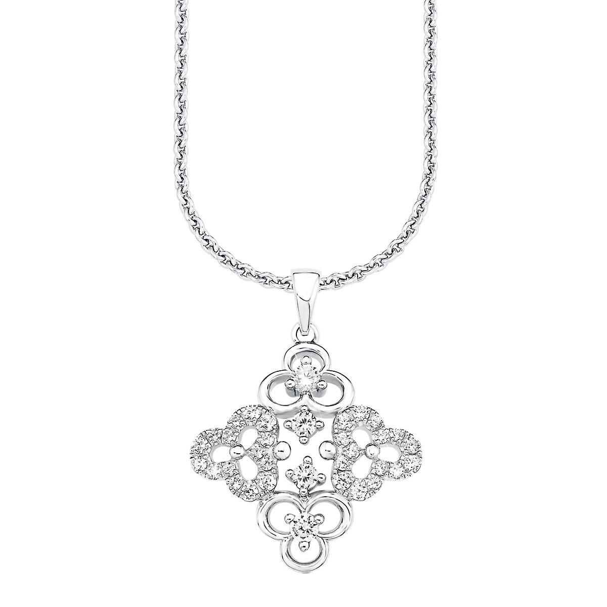 S Oliver s.Oliver jewel ladies necklace Zyrkonia flowers SO1230/1 - 9081806 Silver