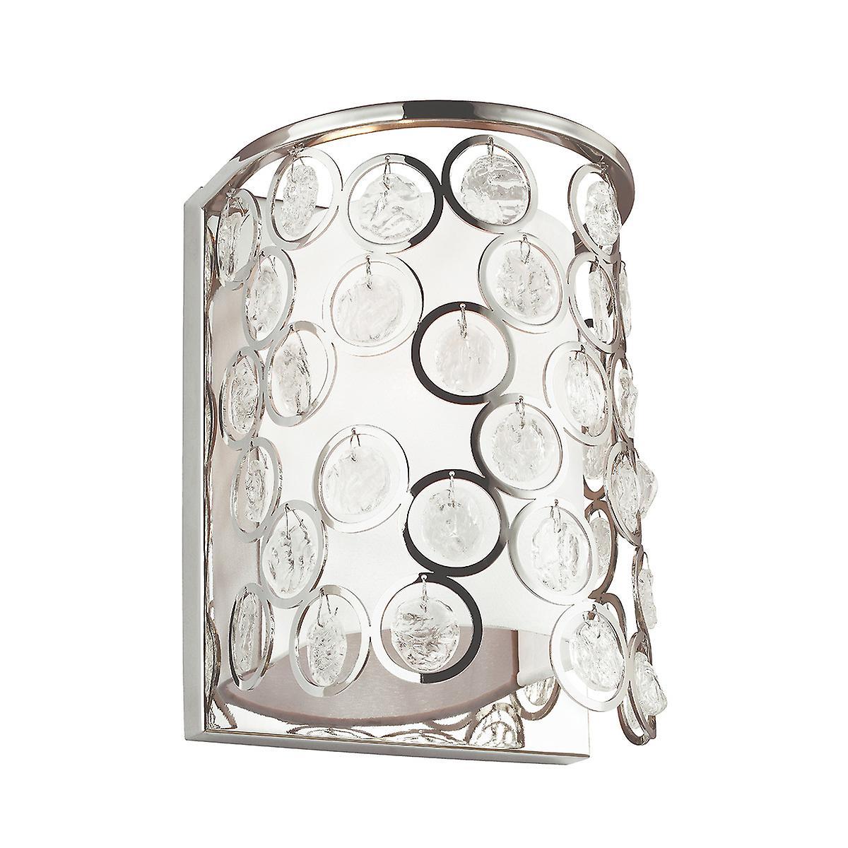 Lexi 1 Light Indoor Wall Light Polished Nickel E27