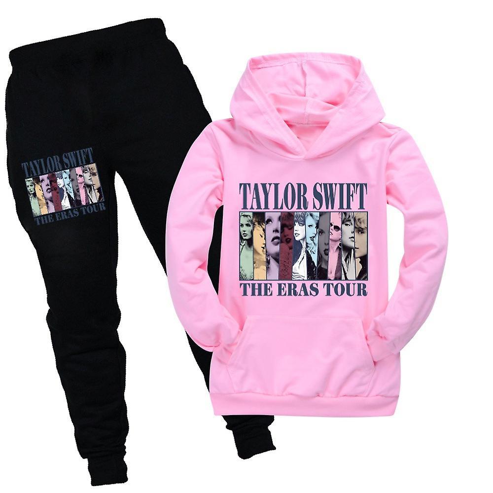 Manchalk 2024 Taylor Swift The Eras Tour Kids Casual Hoodie Tracksuit Outfits Sweatshirt Joggers Pants Clothes Set Activewear Swiftie Fans Gifts Fo...