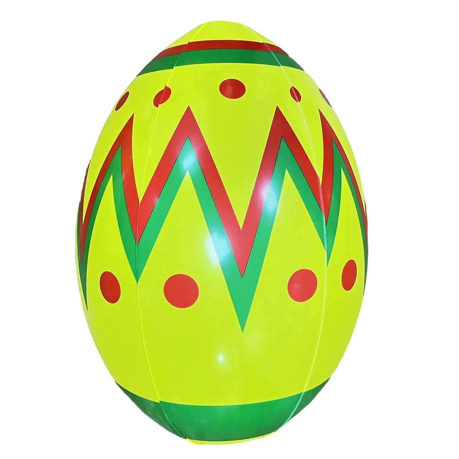 Fansila Easter Decorations Easter 60cm Outdoor Easter Inflatable Decorated Ball Giant Easter Inflatable Ball Easter Courtyard Decorations C