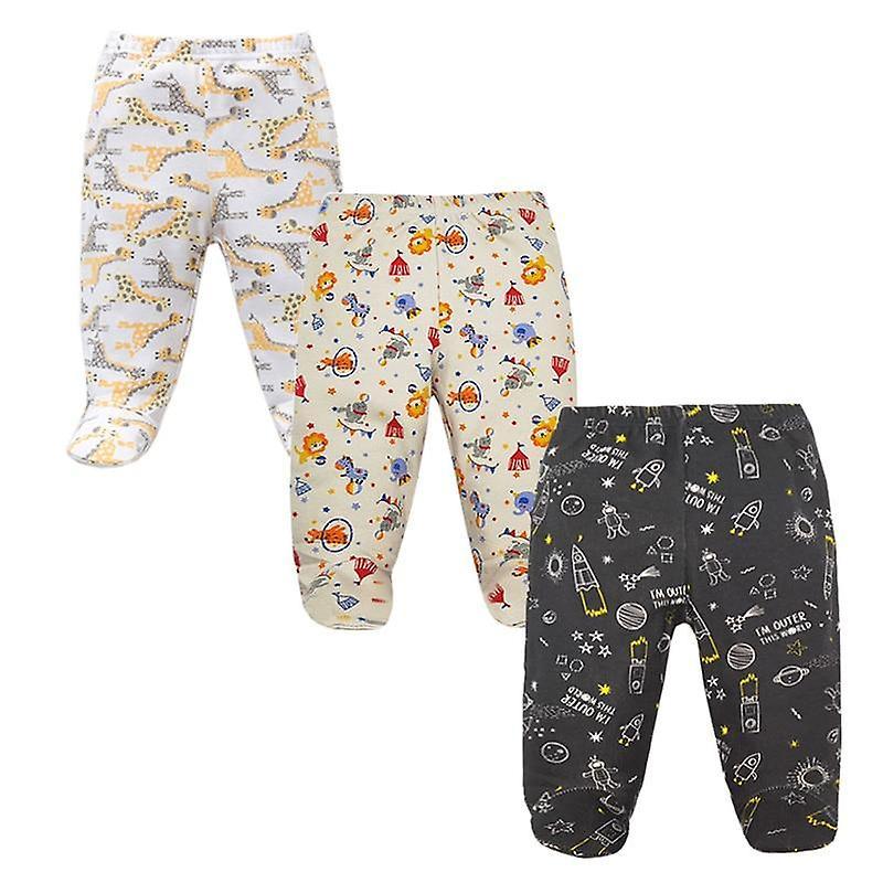 Slowmoose Footed Baby Pants, 100% Cotton Clothes 6M