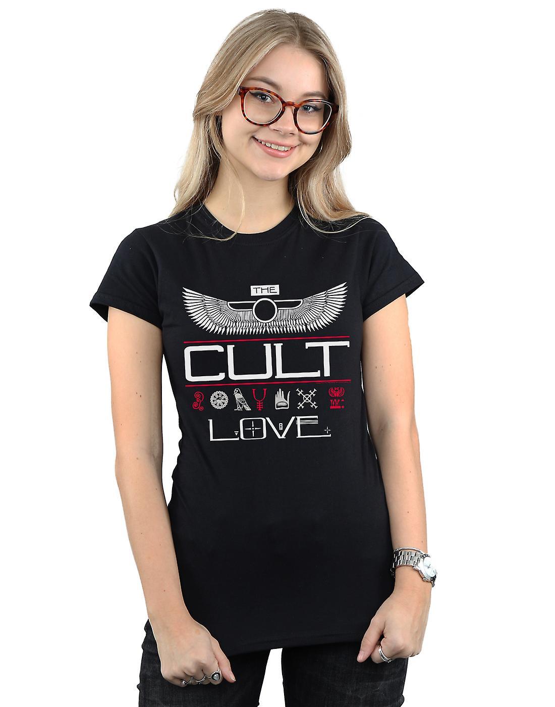 Absolute Cult The Cult Women's Love Wings T-Shirt Black Large