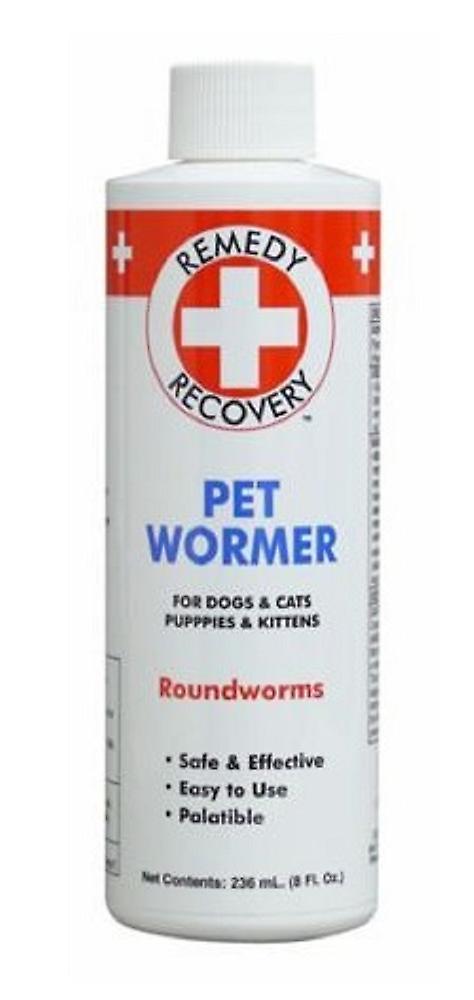 Remedy+Recovery 43608 Dogs & Cats Dewormer 8oz Liquid for Removal of Roundworms