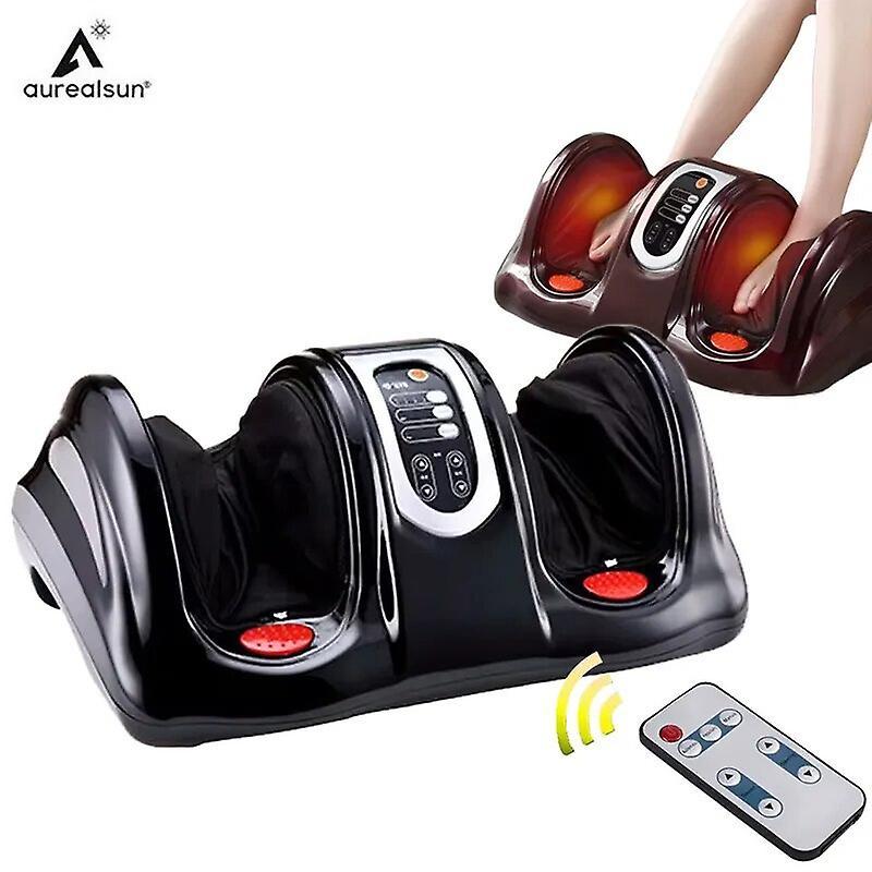 mickcara Electric Foot Massager Shiatsu Heating Physiotherapy Deep Kneading Roller Vibrator Health Reflexology Calf Leg Pain Relief Relax