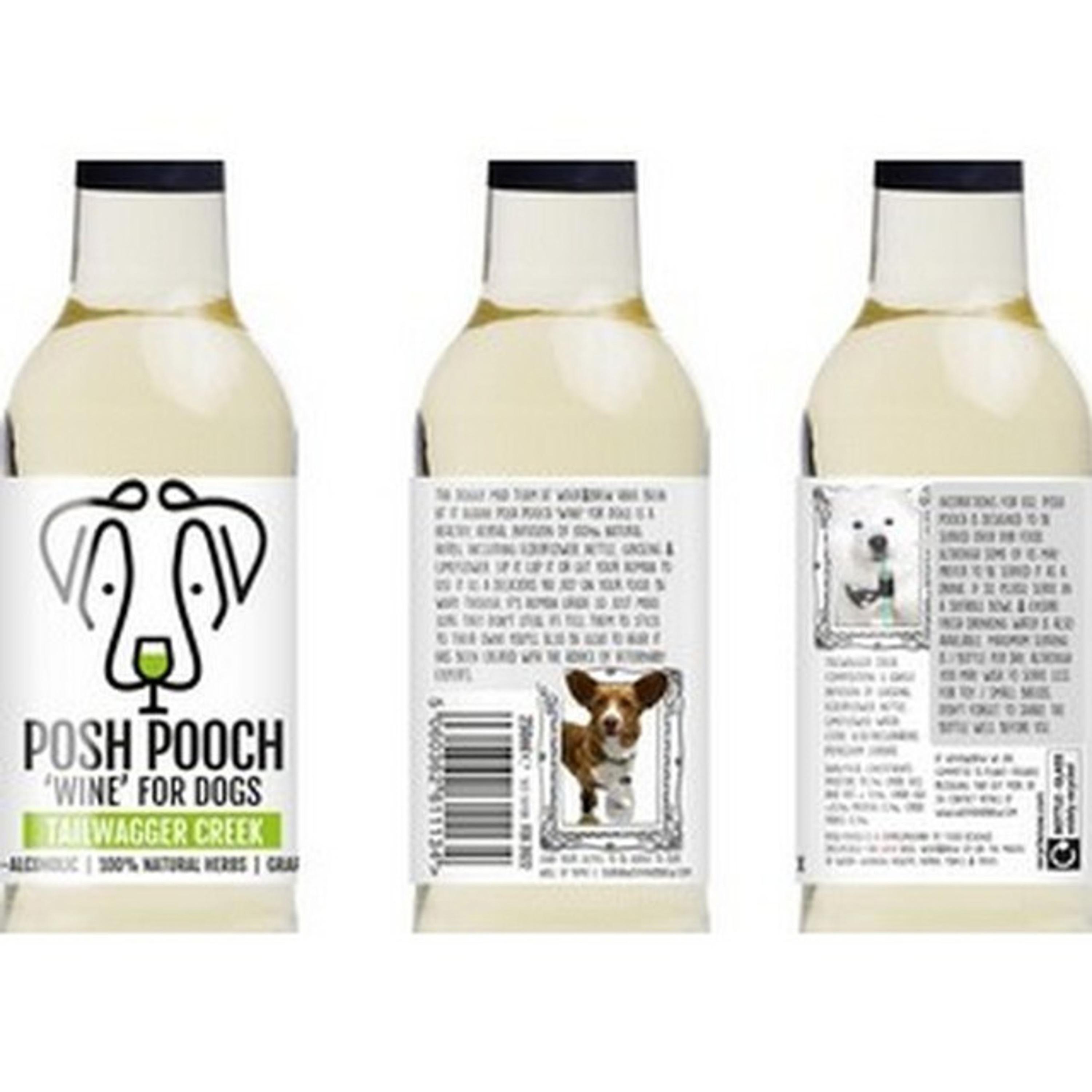 Woof & Brew Posh Pooch Wine For Dogs Pethouse White 250ml