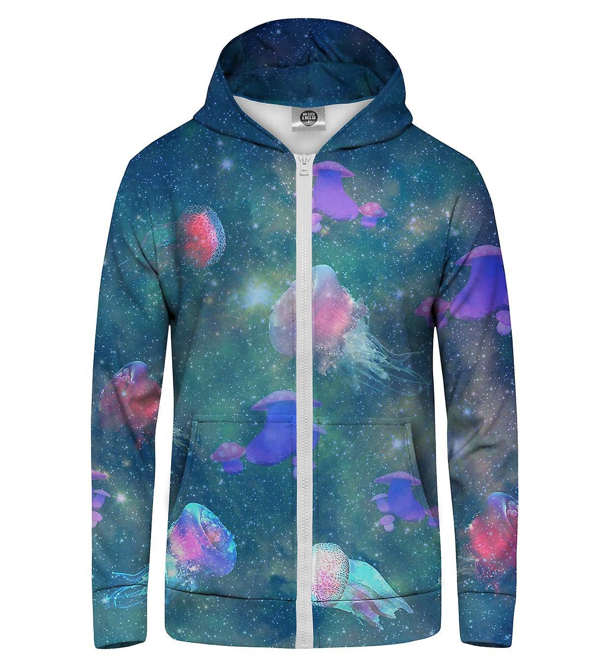 Mr Gugu & Miss Go Mr. GUGU & Miss GO Space Medusa Hoodie Kangaroo Zip Up blue XL