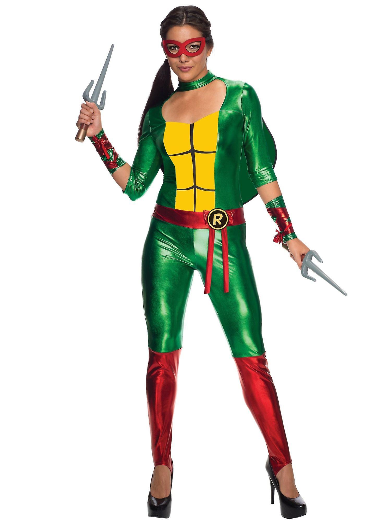 Rubie's Raphael Raph Jumpsuit Teenage Mutant Ninja Turtles Superhero Women Costume Green X-Small (0-2)