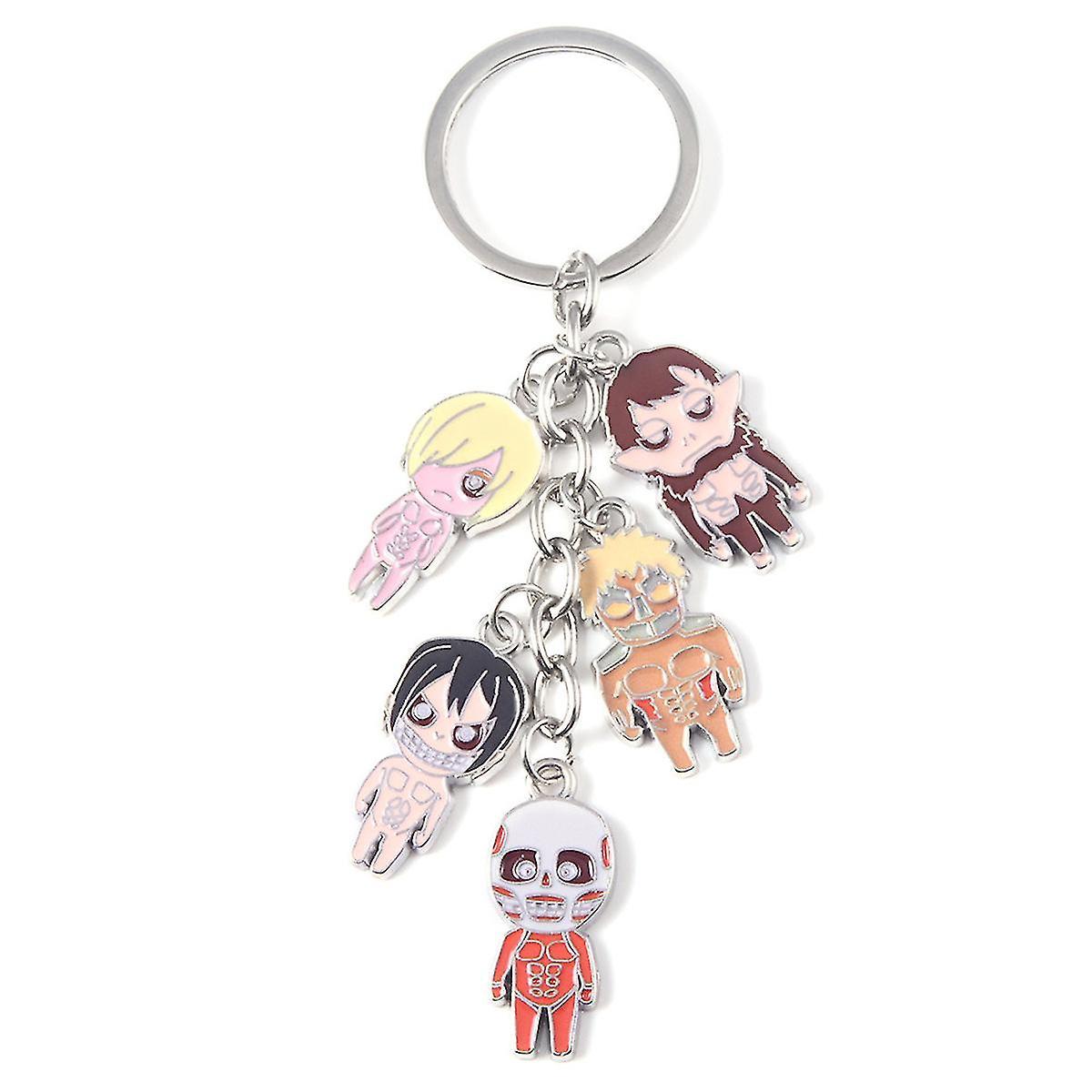 Tikuajgift Attack On Titan Anime Key Chain Key Ring Bag Pendant Keyring Christmas Gift