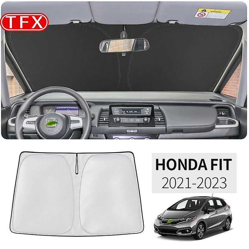 Vehicles & Parts For Honda Fit Jazz Gr 2020-2023 Car Styling Nano-insulat Windshield Sunshade Front Window Sun Shade Visor Interior Accessories Veh...