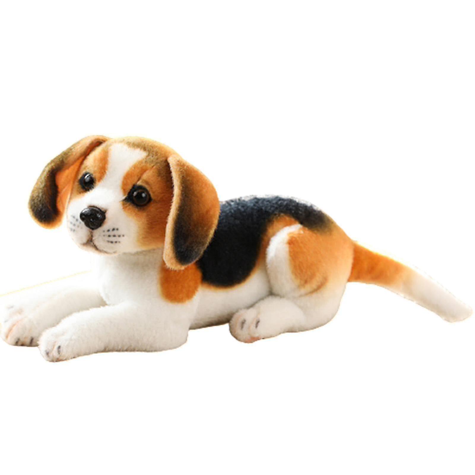 Elciaicle Simulation Dog Plush Toy Soft Stuffed Doll Adorable Kids Hugging Pillow Birthday 32cm Beagle