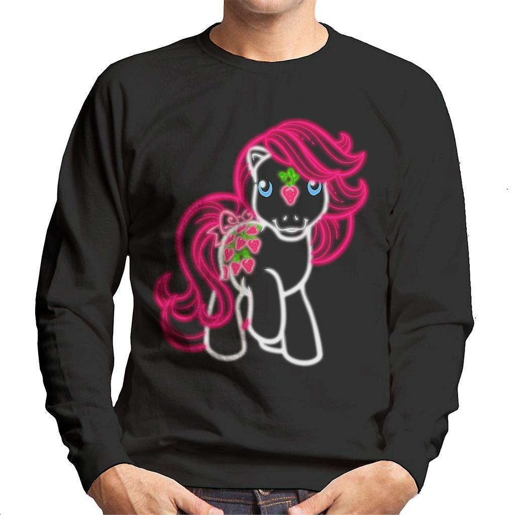 My Little Pony Neon Strawberry Men's Sweatshirt Black Large