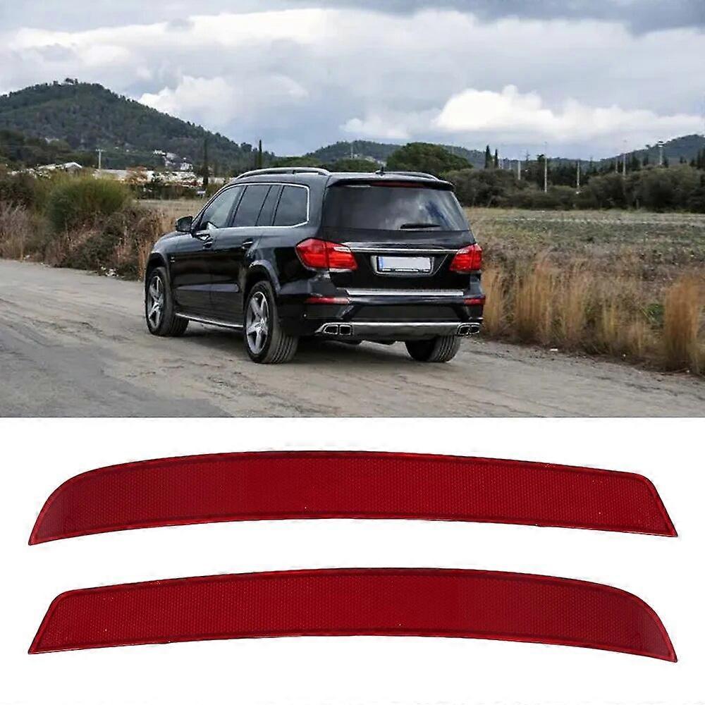 Jelivey 1pcs Rear Right/Left Car Rear Bumper Reflector 166 820 04 74, 1668200474 for Mercedes-Benz GLS X166, Mercedes-Benz GL Class X166