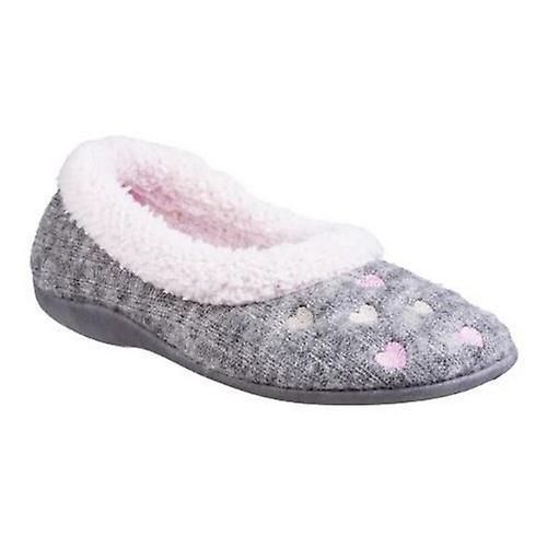 Fleet & Foster Womens/Ladies Alaska Slip On Slippers Navy 6 UK