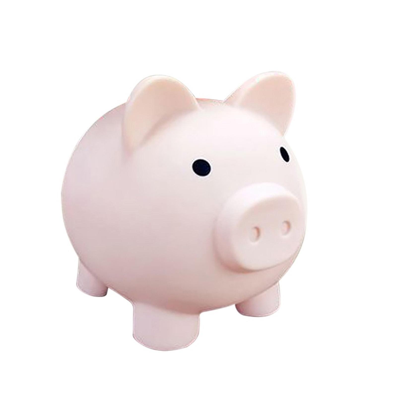 Fruushop -Unbreakable Kids -Piggy Bank For Little Boys Girls Childrens Safe Pig Saving Pink