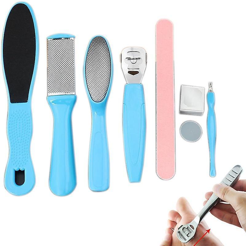 Slowmoose Manicure Foot Care File Set - Dead Hard Skin, Callus Remover Scraper, Pedicure 8Pcs