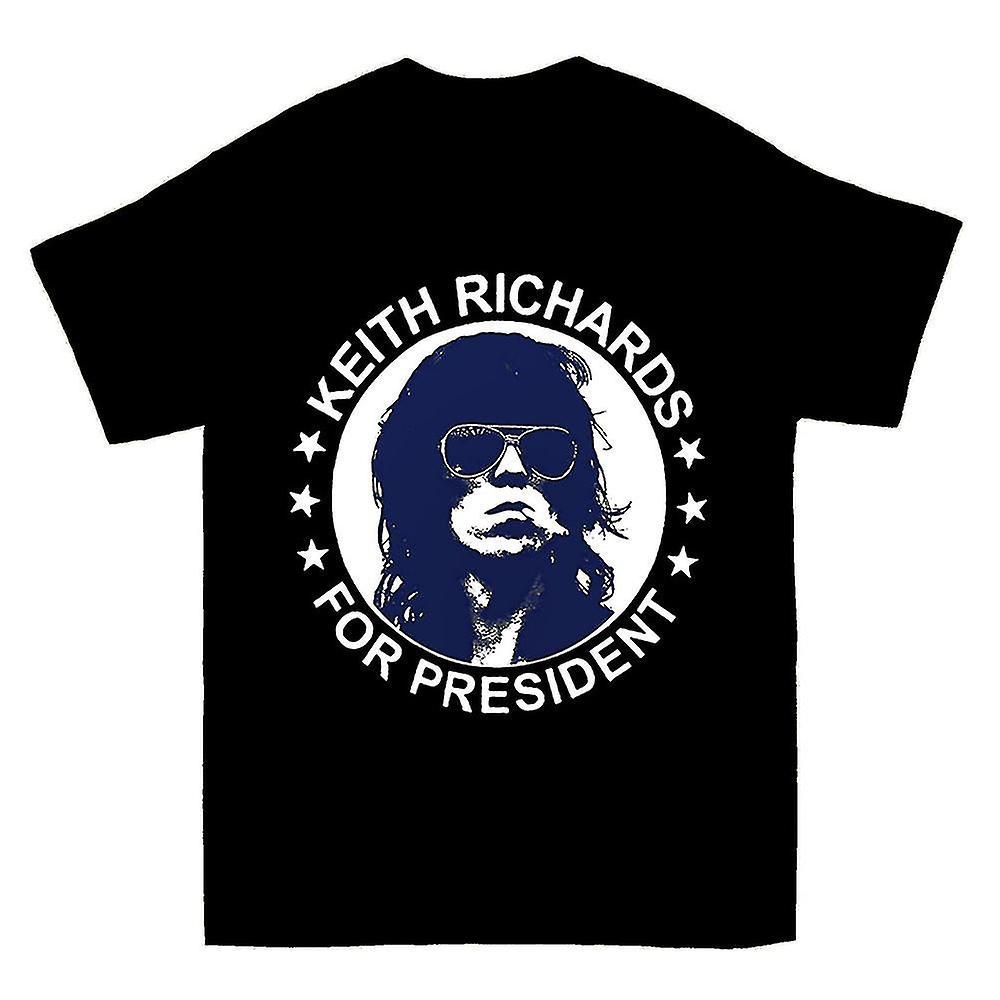 Gildan Keith Richards For President T-shirt black M