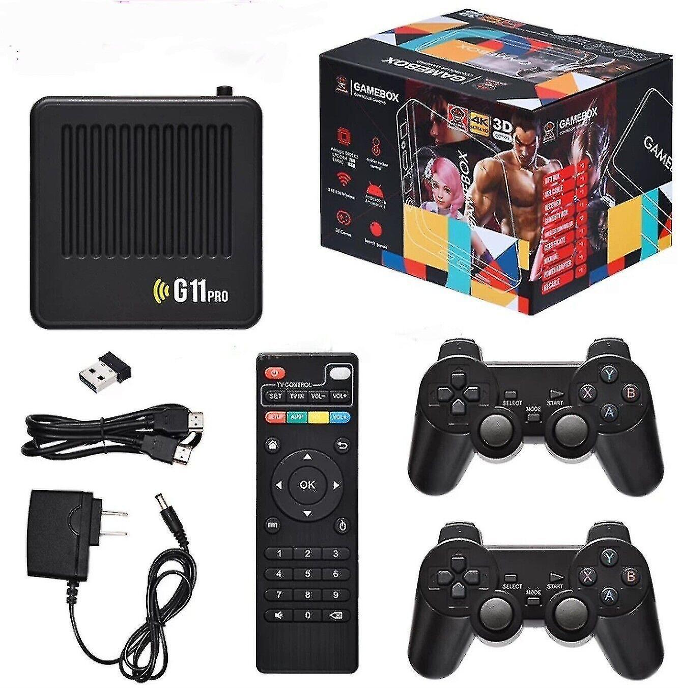 Bxs G11 Pro Game Box 4k Hd Tv Stick - Portable Video Game Console With 40000+ Retro Games A