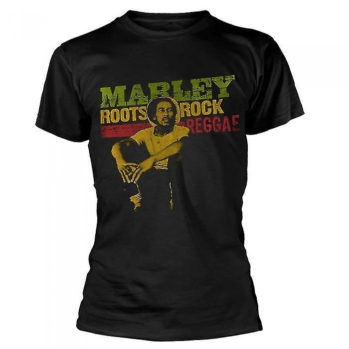 Bob Marley Womens/Ladies Roots Rock Reggae T-Shirt Black M