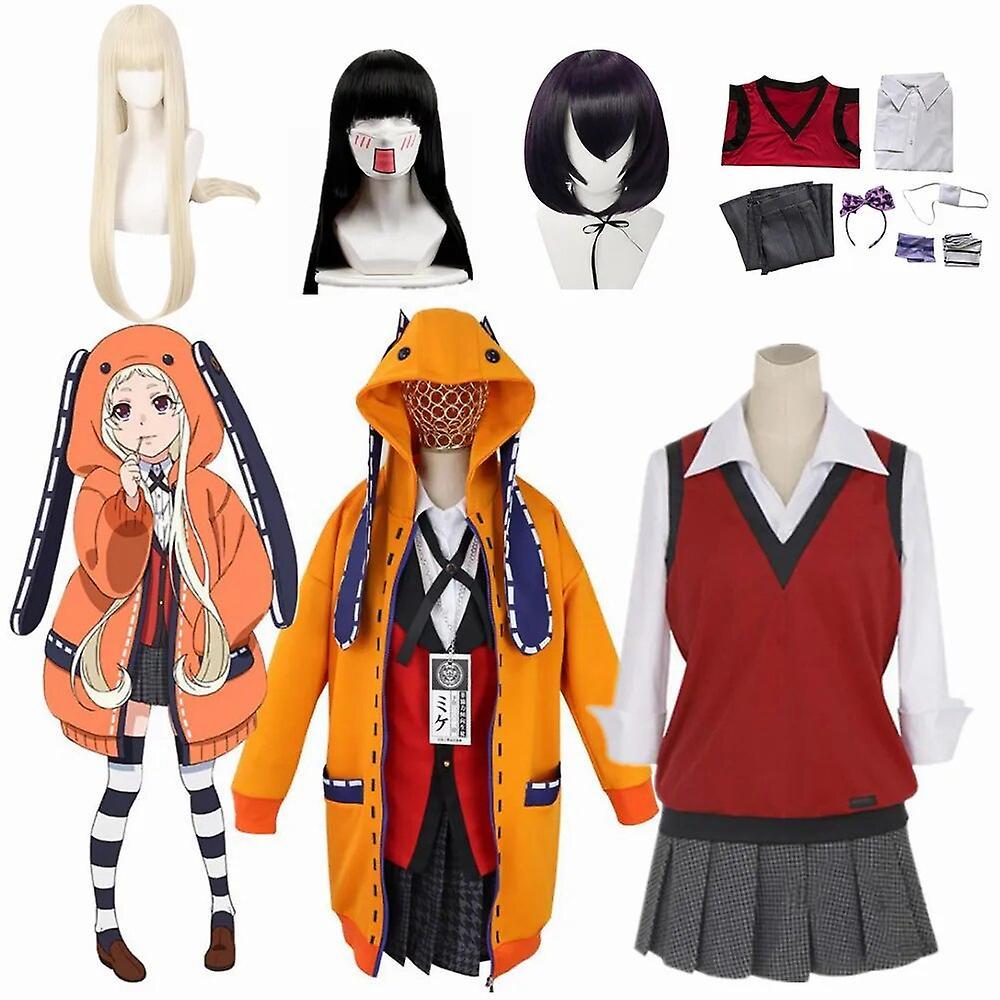 Duqi Anime Vetement Manga Uniform Yumeko Twin Runa Yomozuki  Ikishima Midari Jabami Cosplay Costumes Style 7 M