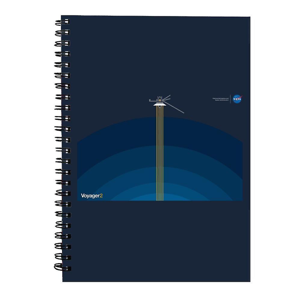 NASA Voyager2 Transmission Spiral Notebook Navy Blue 15 x 21 cm