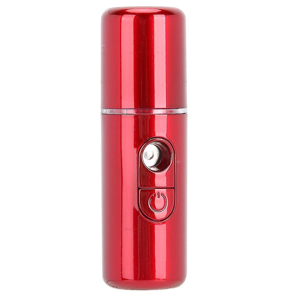 Gift Nano Mist Sprayer Deep Hydrating Portable USB Face Humidifier SkinCare Beauty Tool(Red )