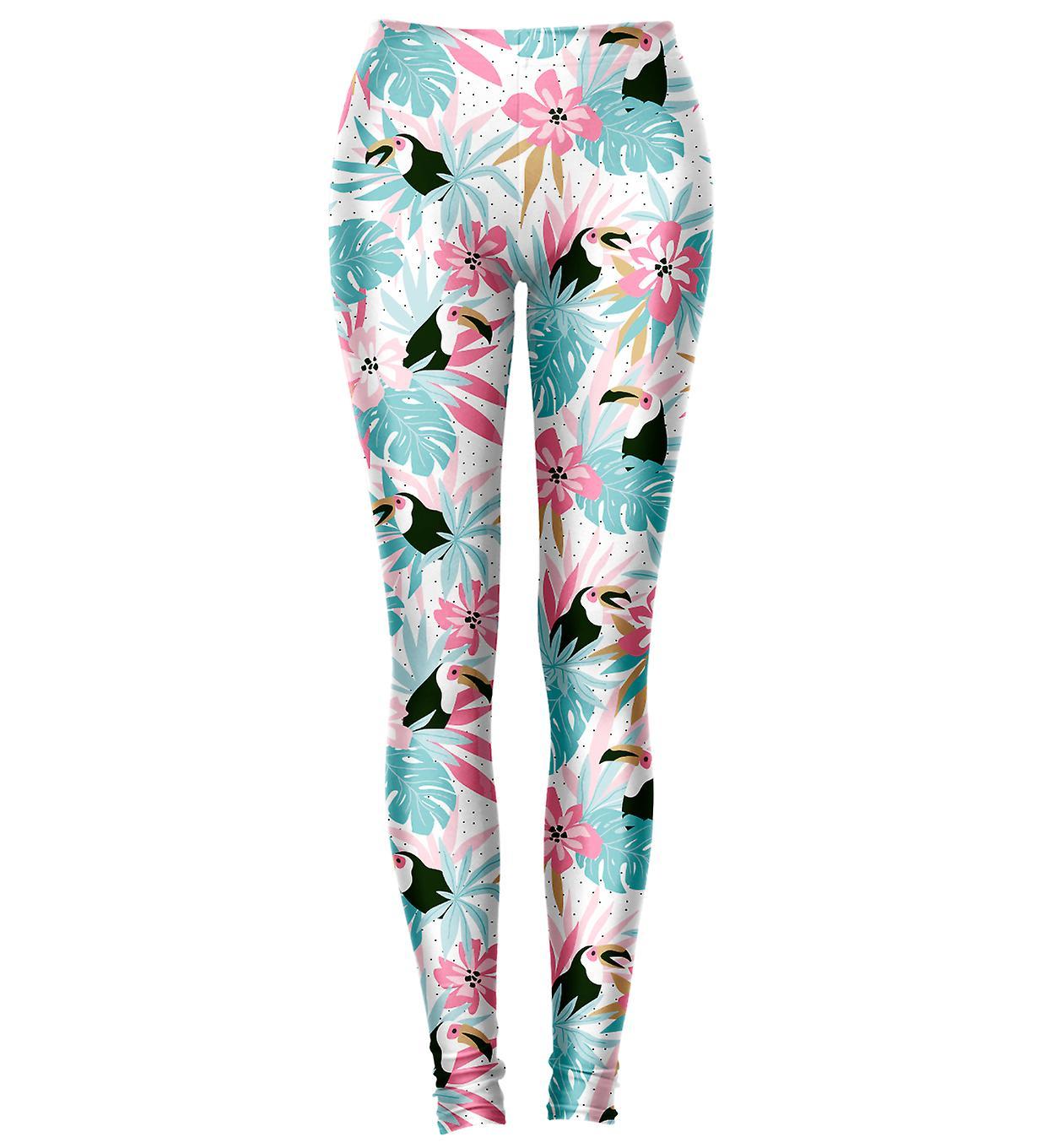 Mr Gugu & Miss Go Mr. Gugu Miss Go Toucans in flowers Leggings XS