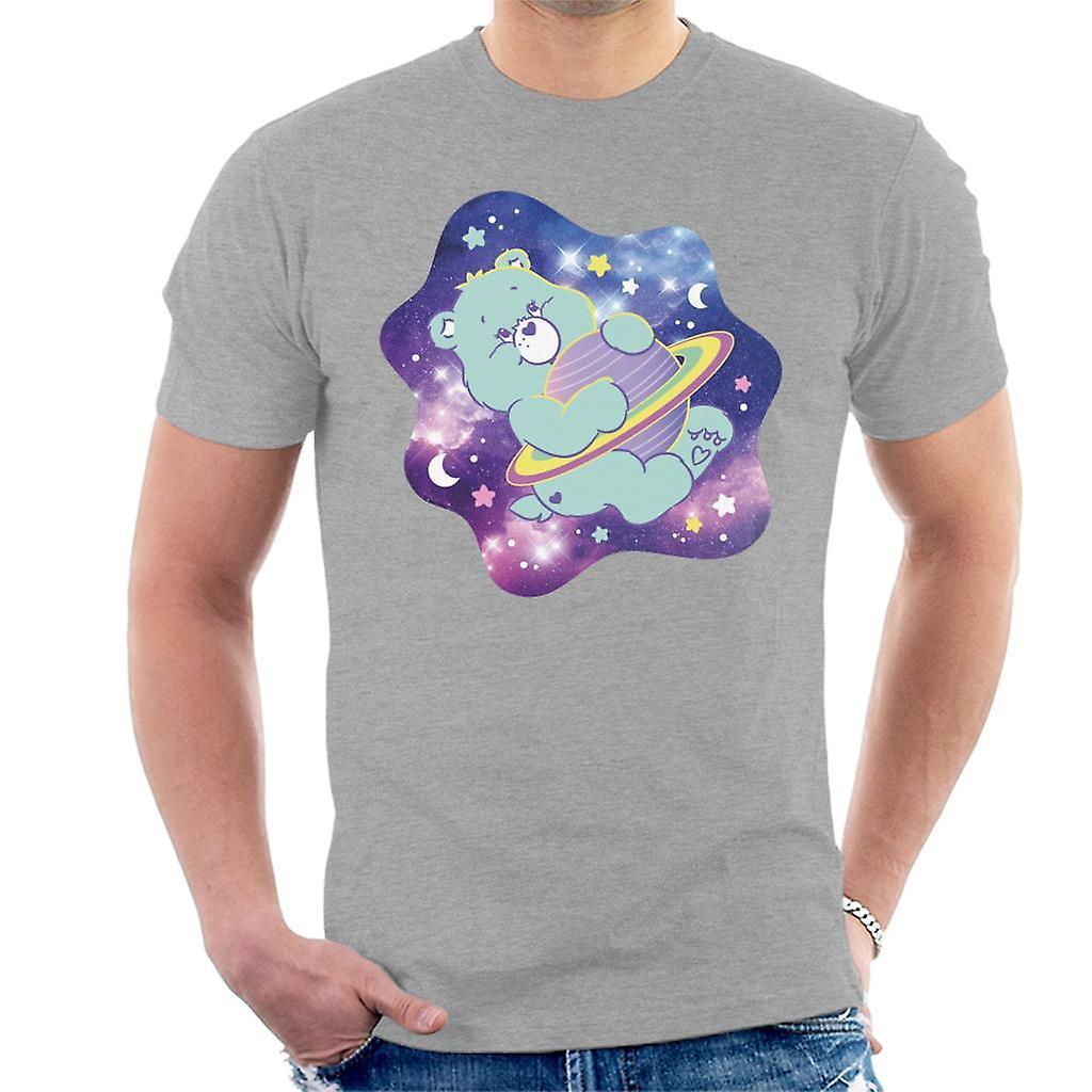 Care Bears Bedtime Bear Dreaming Of Space Men's T-Shirt Heather Grey Small