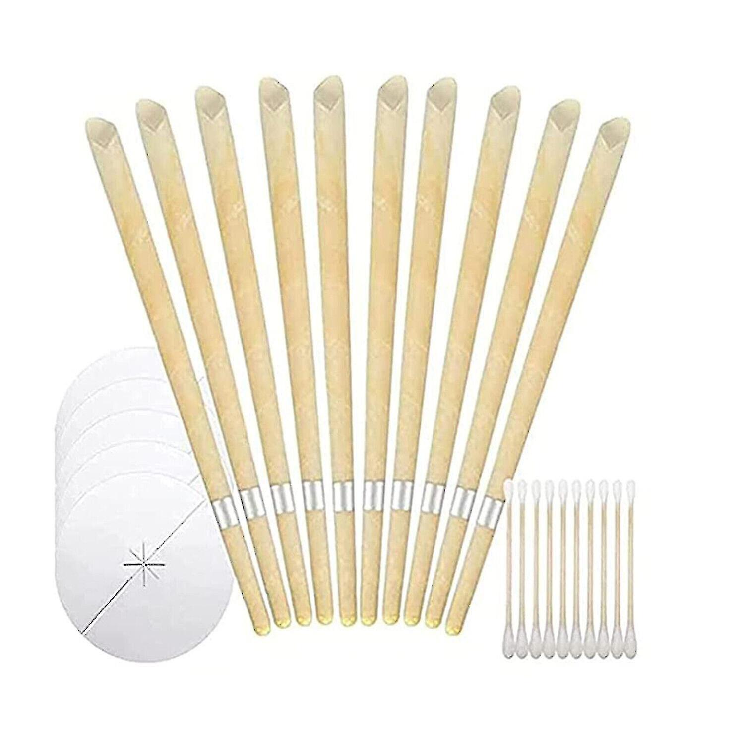 Windo 40 pcs Handcrafted Ear Wax Removal Kit, Made with 100% Beeswax Coated Paper