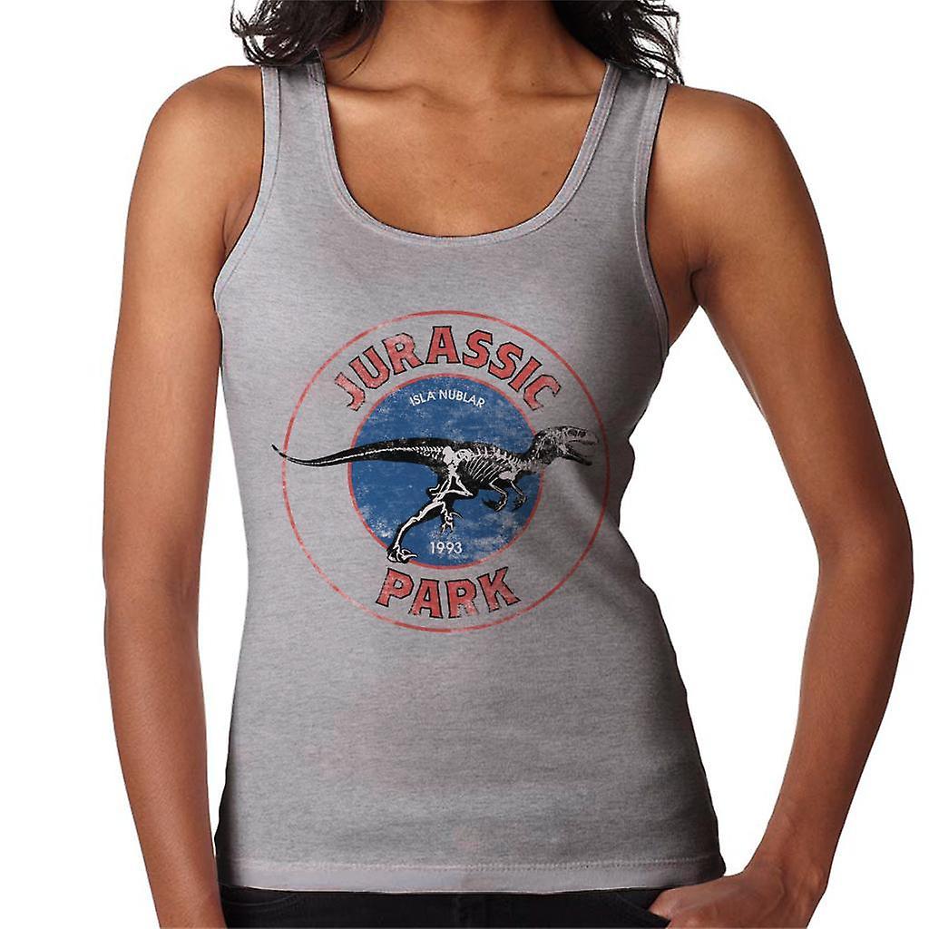 Jurassic Park Isla Nublar Women's Vest Heather Grey Large