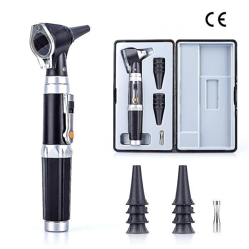 Generic Professional Otoscopio Diagnostic Kit With 8 Tips Medical Home Doctor Ent Ear Care Endoscope Led Portable Otoscope Ear Cleaner 1 Set - Yell...