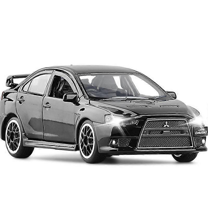 Toy Cars 1:32 Mitsubishi Lancer Evolution IX 9 Alloy Racing Car Model Diecast Simulation Metal Toy Vehicle Car Model Collection Kids Gift Black B