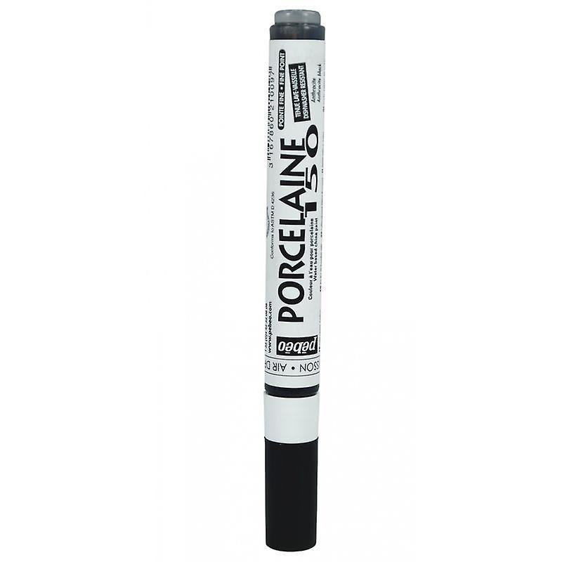 Pébéo Porcelain marker with fine tip - Anthracite - 0.7 mm Black 14,5 x 1,5 x 1,5 cm