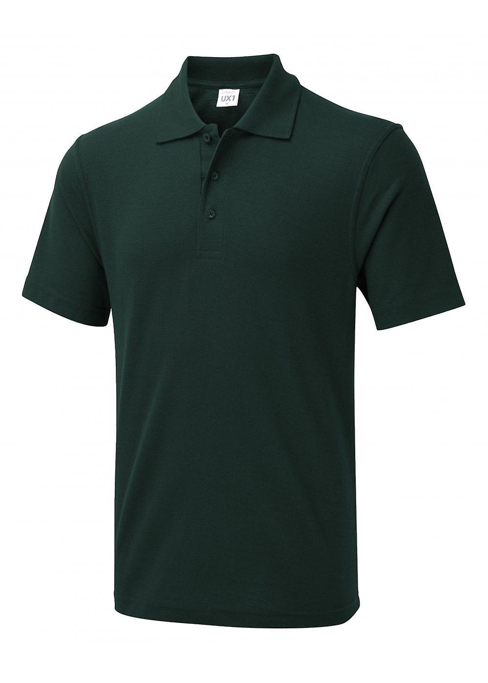 Men's Uneek UX Polo UXX01 Bottle Green Xs