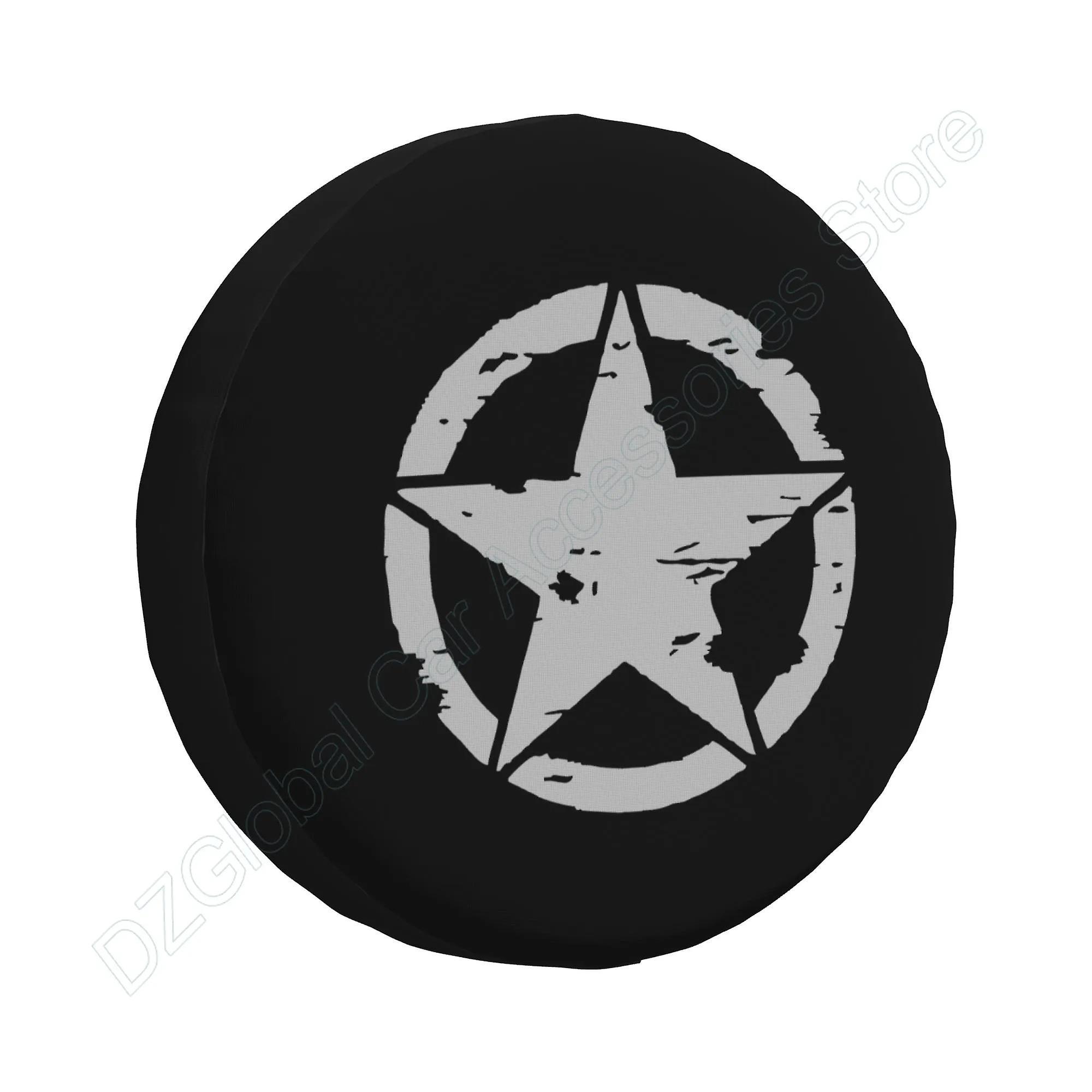 Motor Vehicle Wheel Parts Military Tactical Star Spare Tire Cover Dust-proof Wheel Tire Cover Fit Trailer Rv Suv And Many Vehicle 14 15 16 17 Inch ...