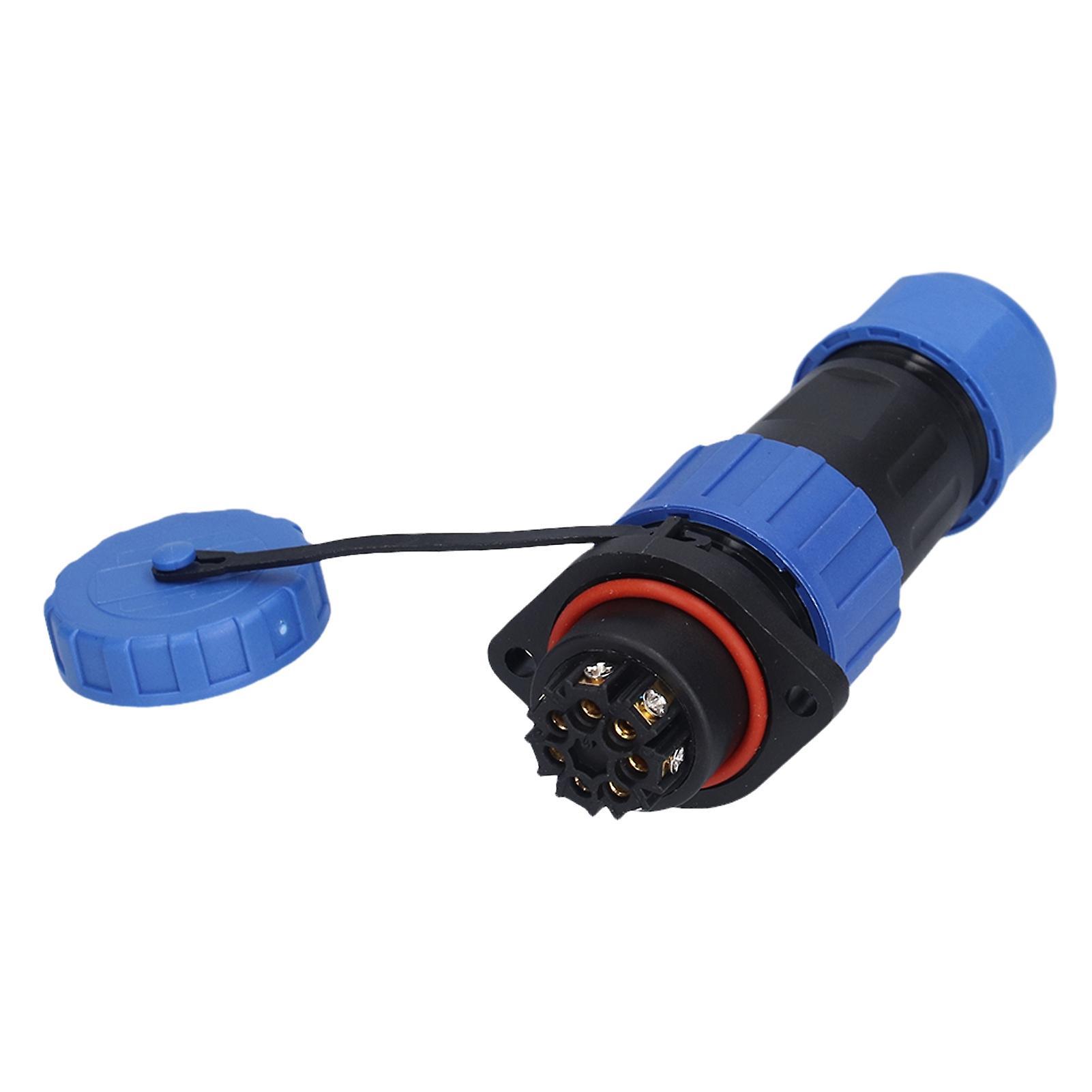 Waterproof Power Connector LP20 Flange Waterproof Aviation Power Connector Male Plug Female Socket 7 Pin