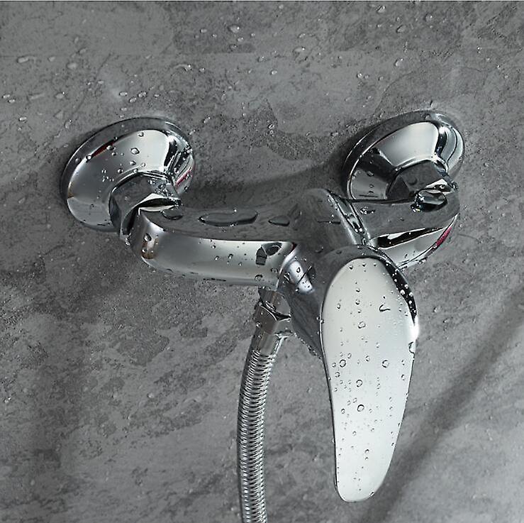 Slowmoose Brass Wall-mounted Shower Set- Simple Portable  Hot And Cold Faucet