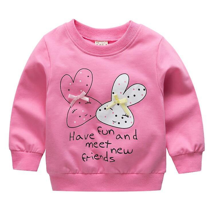 Slowmoose Baby Clothes Sweatshirts - Soft Cotton Top Cartoon Sweater, Spring Autumn 24M / Rabbit--rose