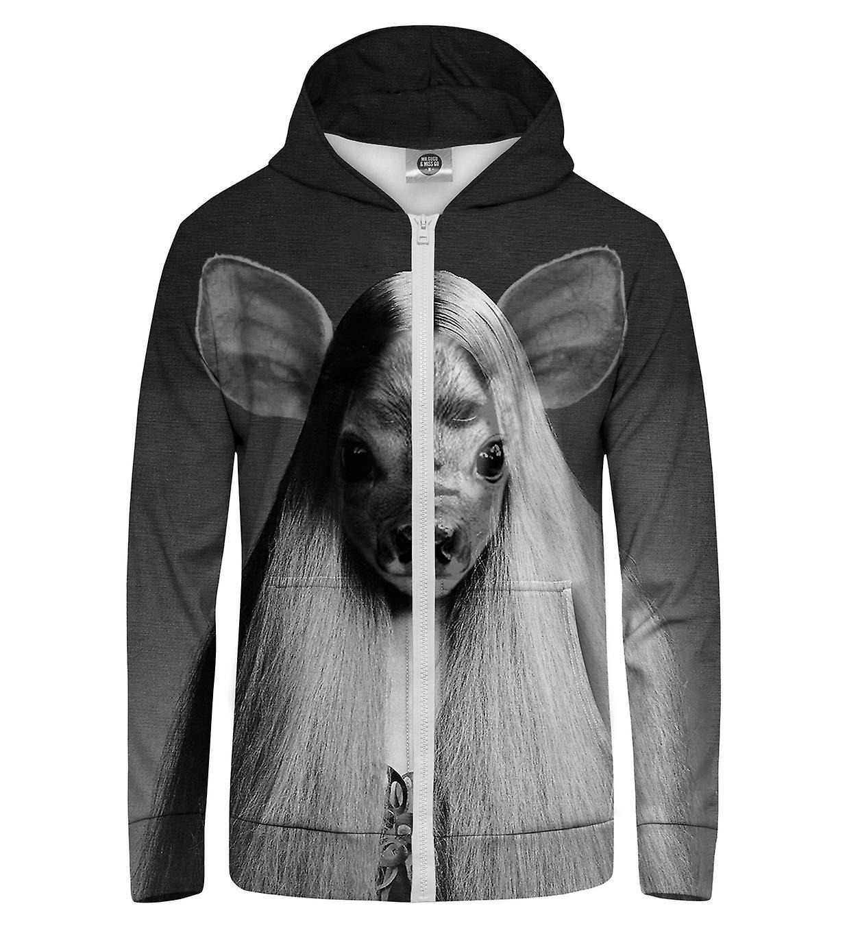 Mr Gugu & Miss Go Mr. GUGU & Miss GO Psychodelic Hoodie Kangaroo Zip Up black 2XL