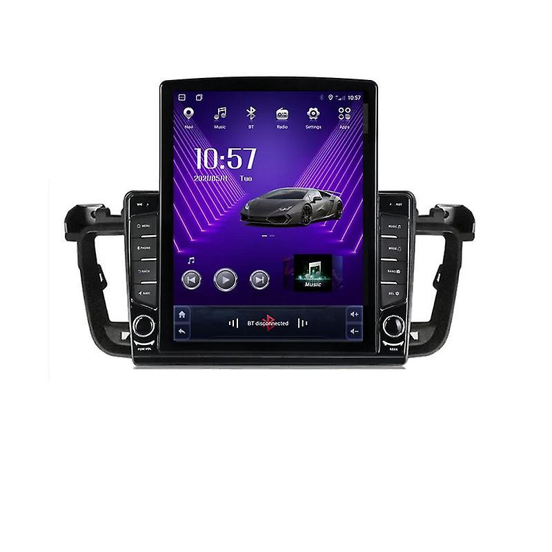 JIULUNET 9.7" Android For Peugeot 508 2011-2018 Tesla Type Car Radio Multimedia Video Player Navigation GPS