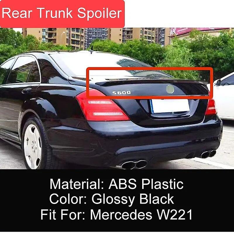 Motorcycle For Mercedes Benz S Class W221 S320 S350 S400 S500 Rear Roof Window Trunk Lid Car Spoiler Ducktail Wings Exterior AccessoriesMotorcycle ...