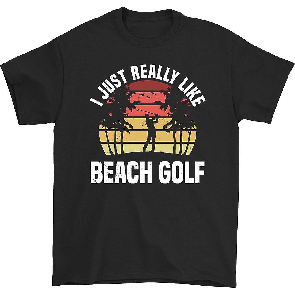 HISHARK I just really like beach golf t-shirt black L