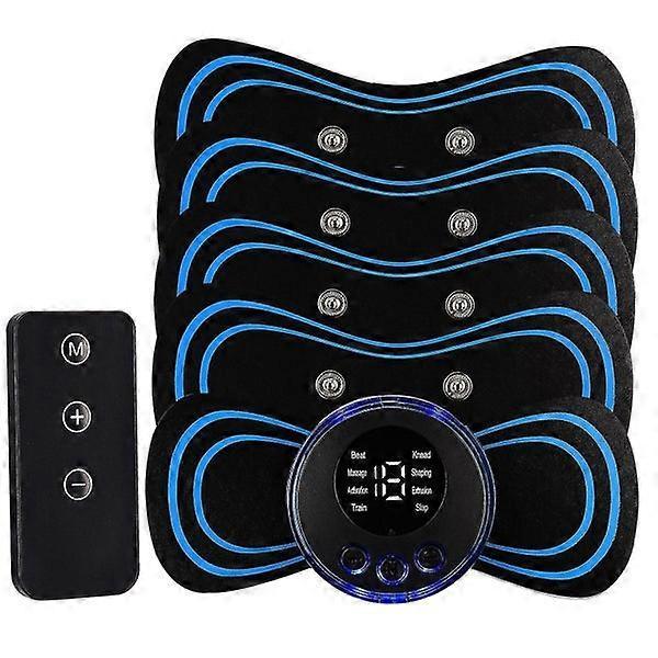 Hsmy Portable Electric Neck Back Massager with EMS Technology for Cervical Massage Patches - Pain Relief