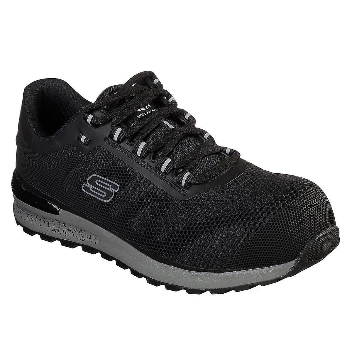 Skechers Mens 2024 Bulklin Comp Non-Metallic Safety Toe EH Safe Synthetic Shoes Black UK 8.5