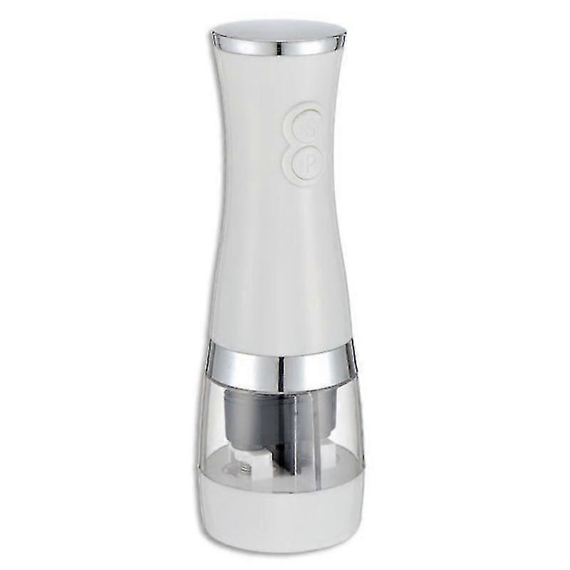 Jianghuo Electric Duo Salt And Pepper Mill White 2-In-1 Electric Pepper Grinder Kitchen Tool