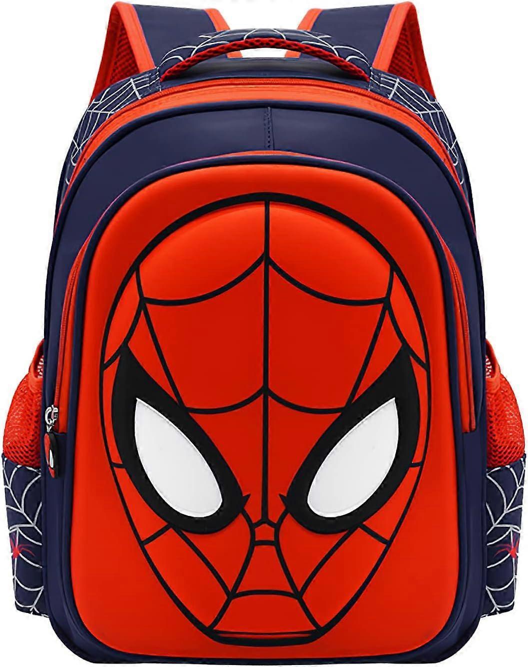 Ubiuo Toddler School Backpack 3D Comic Schoolbag Waterproof Lightweight Backpack for Elementary Student Schoolbag Kids (Navy M)